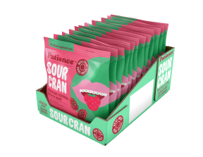Patience Fruit & Co. SourCran Sour Strawberry - 12 x 60g - Budelas