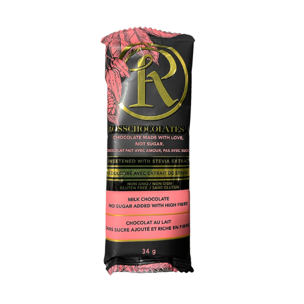 Ross – Milk Chocolate Bar - Naturally Sweetened (34g)