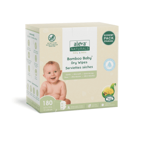 Bamboo Baby Dry Wipes Value Pack 180ct - Budelas