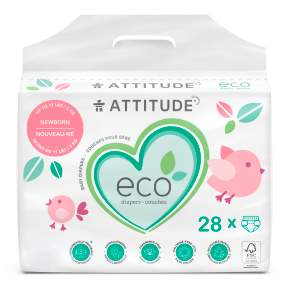 Attitude Baby Diapers Newborn (Up To 5kg) - Budelas
