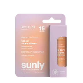 Attitude Sunly SPF 15 Lip Balm Coconut 8.5g - Budelas