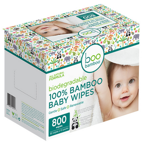 Boo Bamboo Baby Boo Wipes Box 800 Ct - 10pk - Budelas