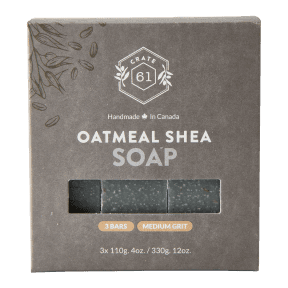 Crate 61 Organics Inc. Oatmeal Shea Bar Soap - 3pk - Budelas