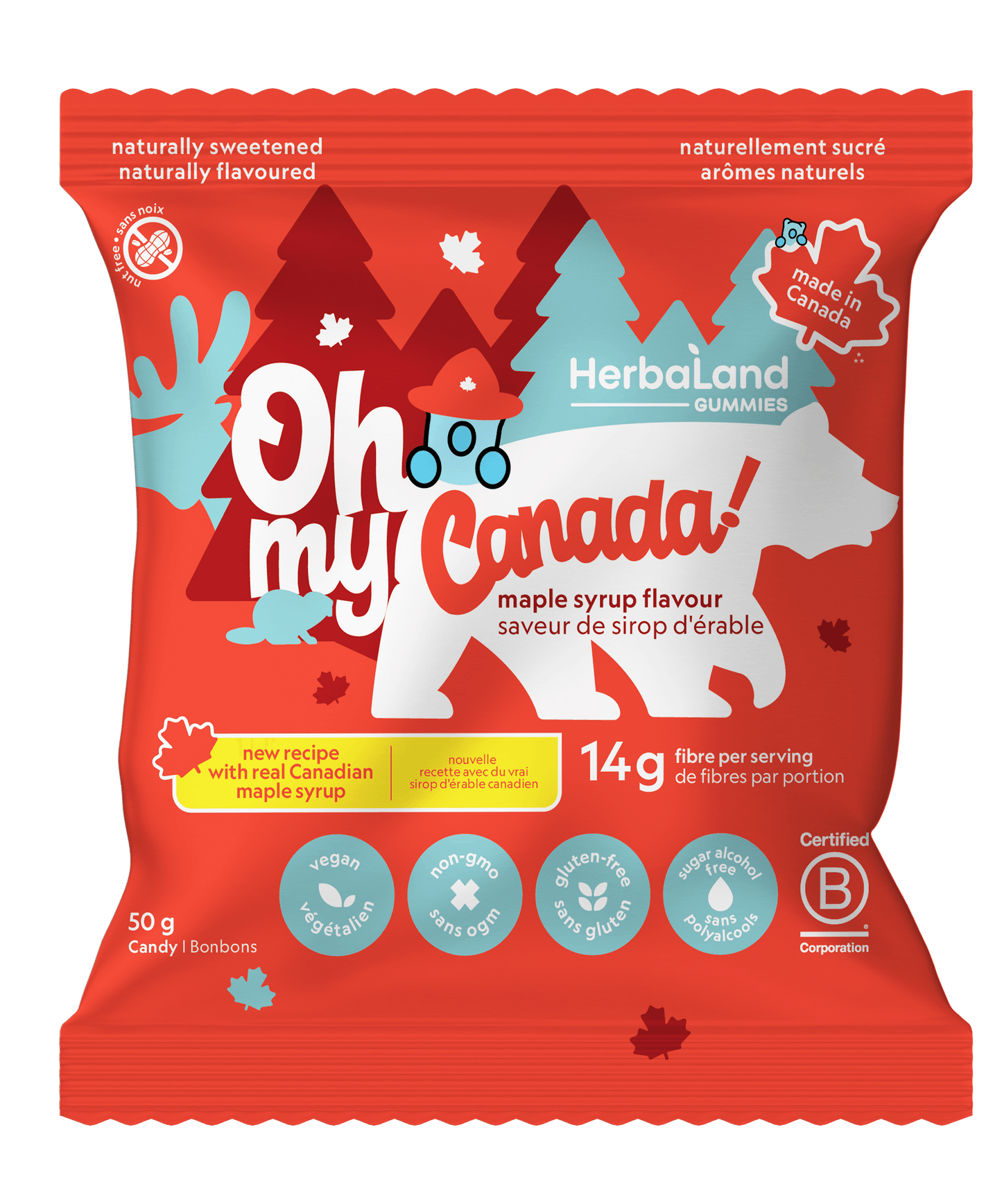 Herbaland Oh My Canada! Maple - 12 x 50g - Budelas