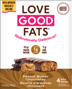 Love Good Foods Peanut Chocolatey (Dark) - 4pk - Budelas