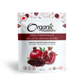 Organic Traditions Dried Pomegranates 100g - Budelas