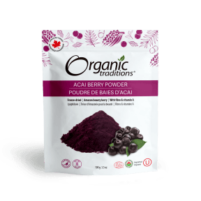 Organic Traditions Acai Berry Powder, Cold Dried 100g - Budelas