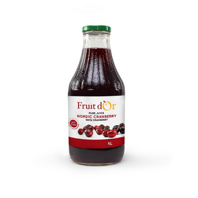 Patience Fruit & Co. Fruit d'Or Pure Cranberry Juice 3/1 - - 6 x 1L - Budelas