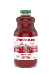 Patience Fruit & Co. Org Pure Cranberry Juice - 6 x 946ml - Budelas