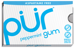 PUR Gum Peppermint Gum - 12x9pc - Budelas