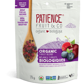 Patience Fruit & Co. Organic 3 Fruit Blend - 6 x 196g - Budelas