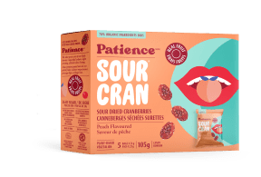 Patience Fruit & Co. SourCran Peach Multi-Pack - 5pk - Budelas