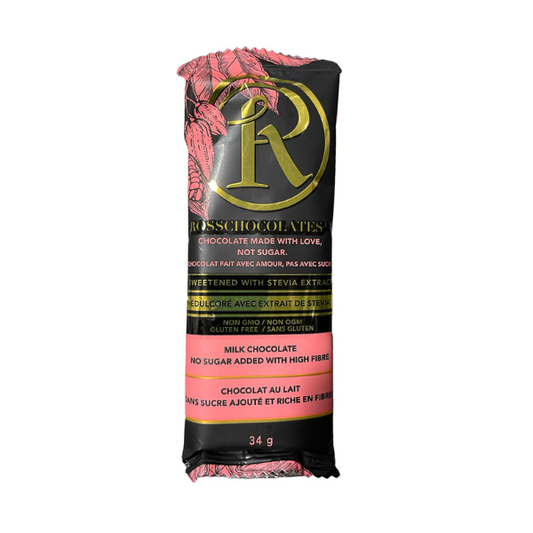 Ross – Milk Chocolate Bar - Naturally Sweetened (34g)