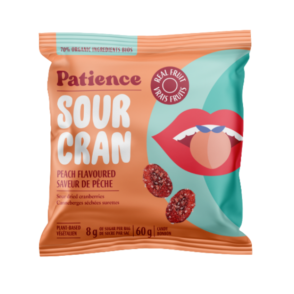 Patience Fruit & Co. – Dried Cranberries, Sour Peach (21 g)