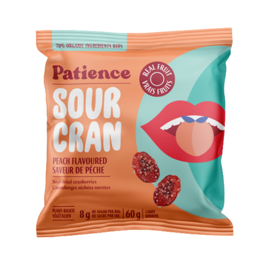 Patience Fruit & Co. – Dried Cranberries, Sour Peach (21 g)