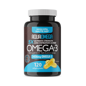 AquaOmega 5X Ultimate Strength EPA Softgels - 120 sg - Budelas