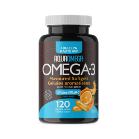 AquaOmega High EPA Chewable Softgels (Orange) - 120 Softgels - Budelas