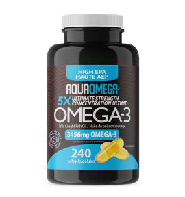 AquaOmega 5X Ultimate Strength EPA Softgels - 240sg - Budelas