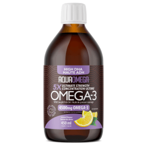 AquaOmega High DHA 5X (Lemon) - 450ml - Budelas