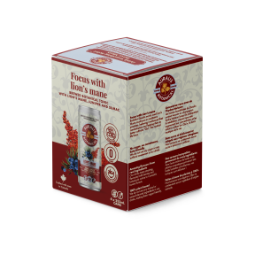 Auralis Botanical Lion's Mane (Focus) Sumac & Juniper 4 x 355ml - Budelas