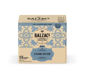 Balzac's Coffee Roasters A Dark Affair Coffee Pods - Budelas
