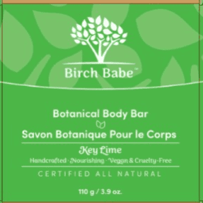 Birch Babe Body Bar - Key Lime - 115g - Budelas