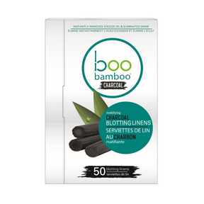 Boo Bamboo Charcoal Blotting Linens - 12 x 50ct - Budelas