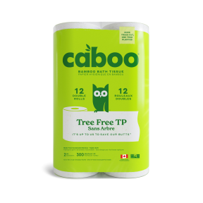 Caboo Tree-Free Bamboo Bath Tissue (12 Rolls) - Budelas