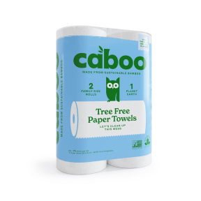Caboo Tree-Free Bamboo Paper Towels (2 Rolls) - Budelas