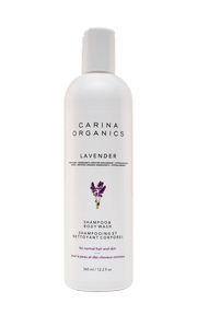 Carina Organics Lavender Shampoo & Body Wash - Budelas