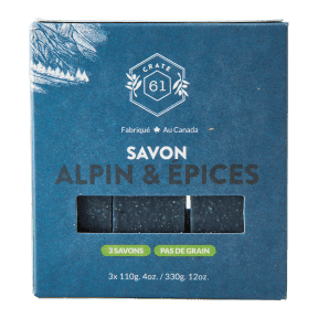 Crate 61 Organics Inc. Alpine & Spice Soap Bar - 3pk - Budelas