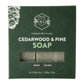Crate 61 Organics Inc. Cedarwood & Pine Bar Soap - 3pk - Budelas