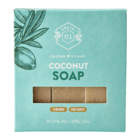 Crate 61 Organics Inc. Coconut Bar Soap - 3pk - Budelas