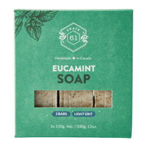 Crate 61 Organics Inc. Eucamint Bar Soap - 3pk - Budelas