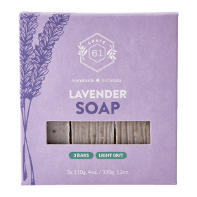 Crate 61 Organics Inc. Lavender Bar Soap - 3pk - Budelas