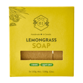 Crate 61 Organics Inc. Lemongrass Bar Soap - 3pk - Budelas