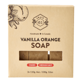 Crate 61 Organics Inc. Vanilla Orange Bar Soap - 3pk - Budelas