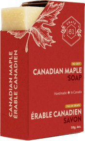 Crate 61 Organics Inc. Canadian Maple Soap - 8 x 110g - Budelas