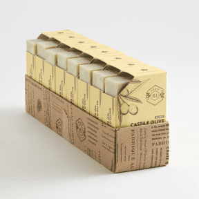 Crate 61 Organics Inc. Castile Bar Soap (100% Olive Oil) - 8 x 110g - Budelas