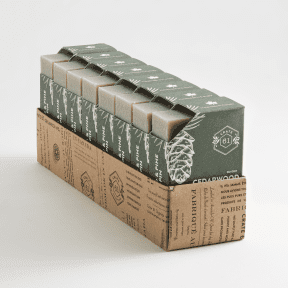 Crate 61 Organics Inc. Cedarwood & Pine Bar Soap - 8 x 110g - Budelas