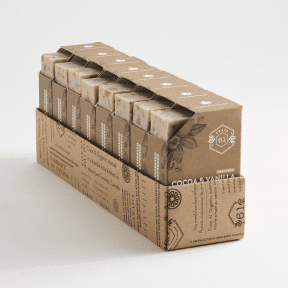 Crate 61 Organics Inc. Cocoa & Vanilla Espresso Bar Soap - 8 x 110g - Budelas
