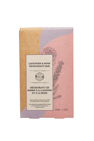 Crate 61 Organics Inc. Lavender & Rose Deodorant Bar - 8 x 110g - Budelas
