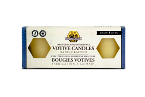 Dutchman's Gold Inc. Beeswax Candles, Votive 3pk - Budelas