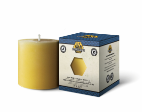 Dutchman's Gold Inc. Beeswax Candles Pillar Med 3x3.25 - Budelas