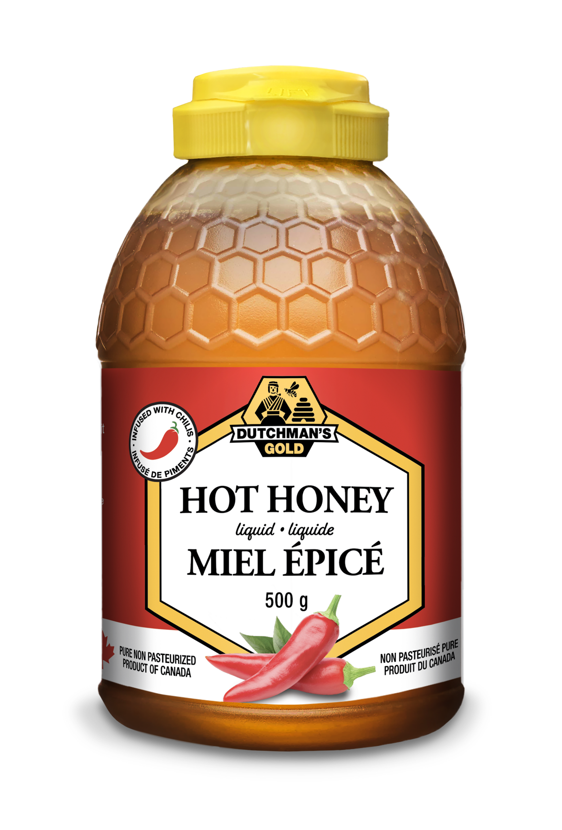 Dutchman's Gold Inc. Hot Honey 500g - Budelas
