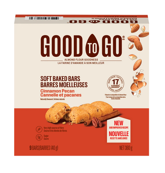 Good to Go, Bars Cinnamon Pecan, 9x40g - Budelas