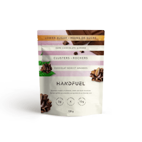 Handfuel Dark Chocolate Almond Clusters 12 x 120g - Budelas