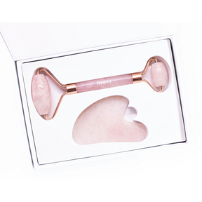 Facial Roller & Gua Sha Kit - Rose - Budelas