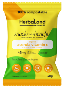 Herbaland Acerola Vitamin C - Lemon - 12 x 40g - Budelas