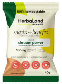 Herbaland Shroom Power - Lemon Black Tea - 12 x 40g - Budelas